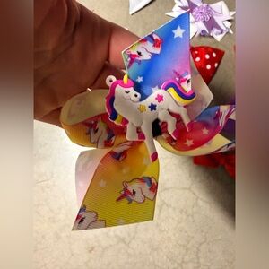 🦄 Colorful Unicorn Black Headband with Bow 🦄